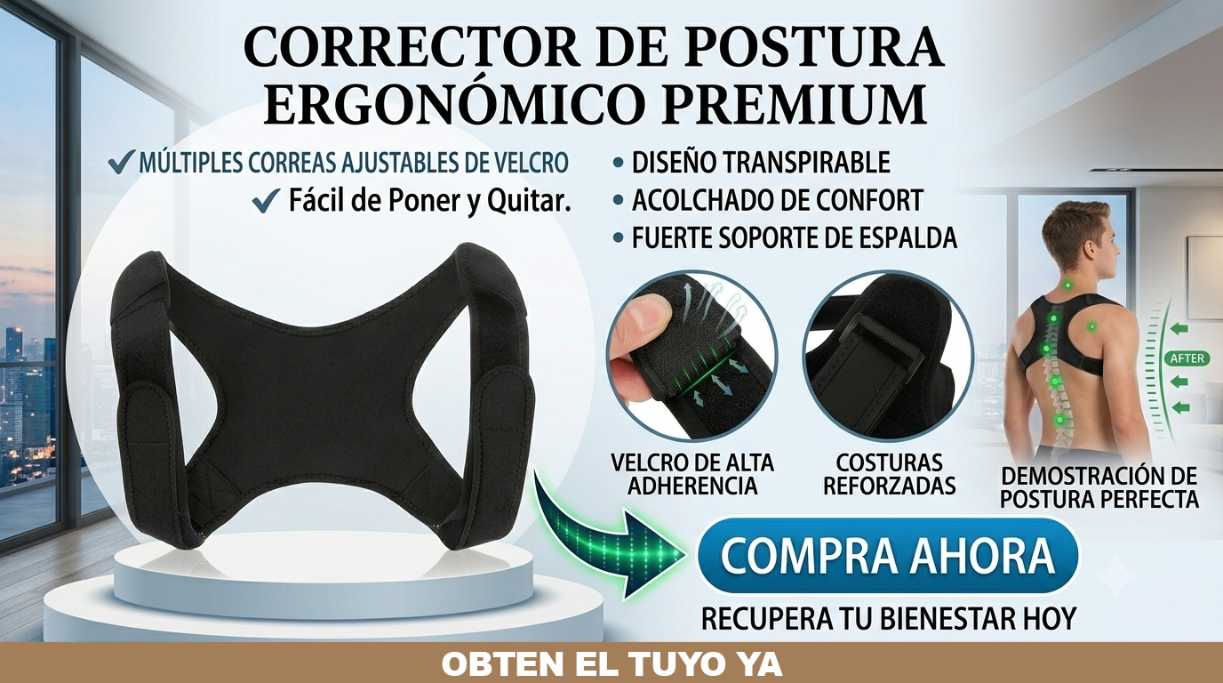 Corrector de Postura con Iman