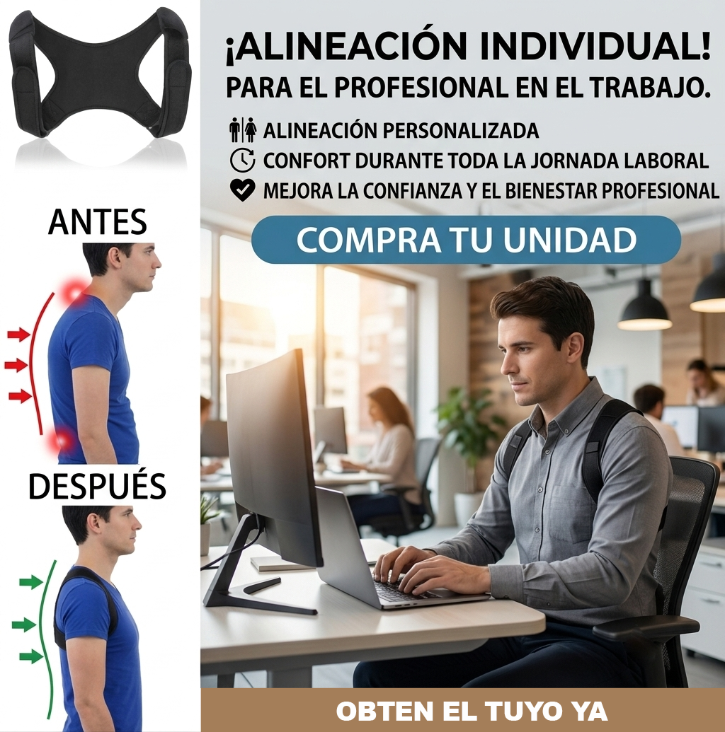Corrector de Postura con Iman